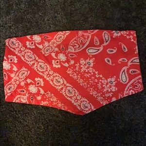 bandanna tube top